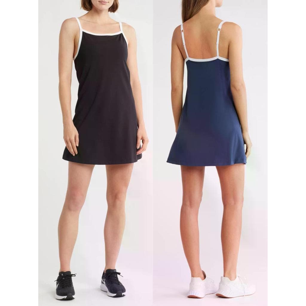 Norte-americano único yoga * xs-xl tamanho contraste cor A linha alta elástica de secagem rápida Anti-exposição vestido
