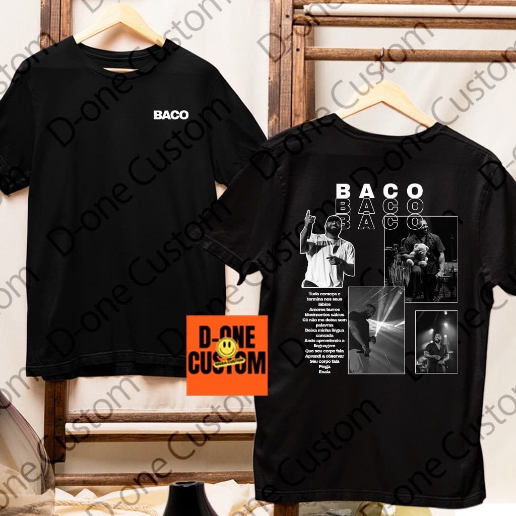 Camisa Camiseta Baco Exu Do Blues Cantor Estampado Homenagem Rapper Streetwear Hip-Hop