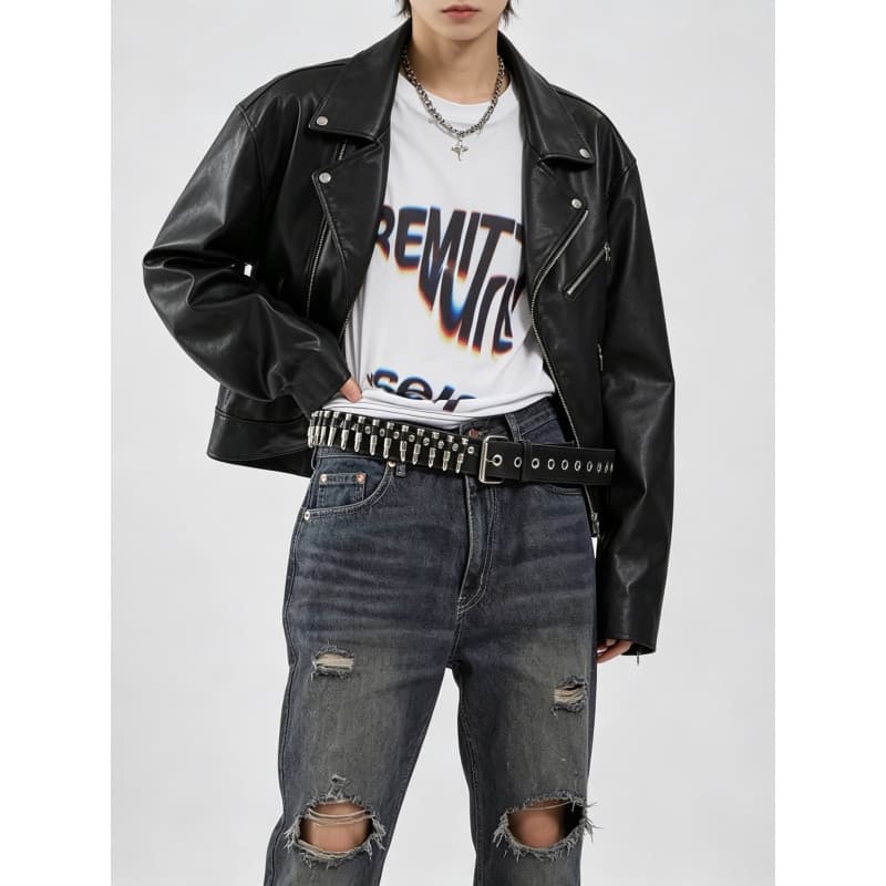 Ins Original Nicho Punk y2k Rebite Bullet Belt Zuo Yuanjie Mesmo Estilo Jeans de Metal Cinto All-Match