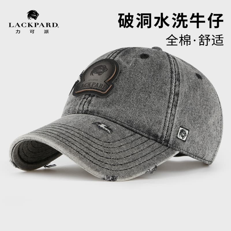 Lackpard Cowboy boné de beisebol masculino macio chapéu superior masculino profundo borda longa aba larga boné de pico m