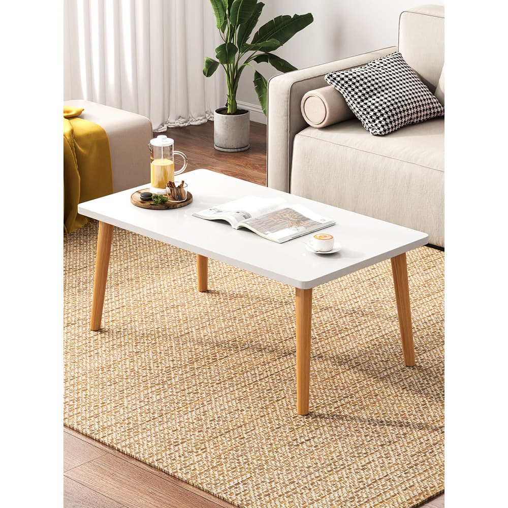 Mesa de centro pequena com janela saliente Mesa pequena para sala de estar Luz Luxo Simples Moderno Pequeno Apartamento
