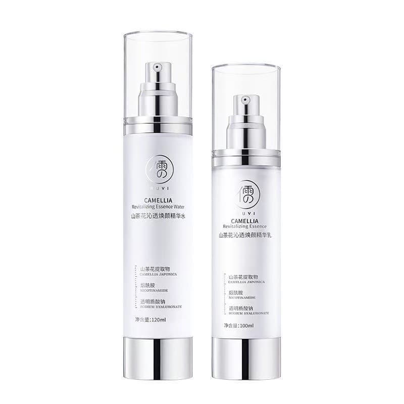 Ruyi Camellia Rejuvenescedor Essência Rejuvenescedora Conjunto de Loção Niacinamida Iluminando a Pele Hidratante Ilumina