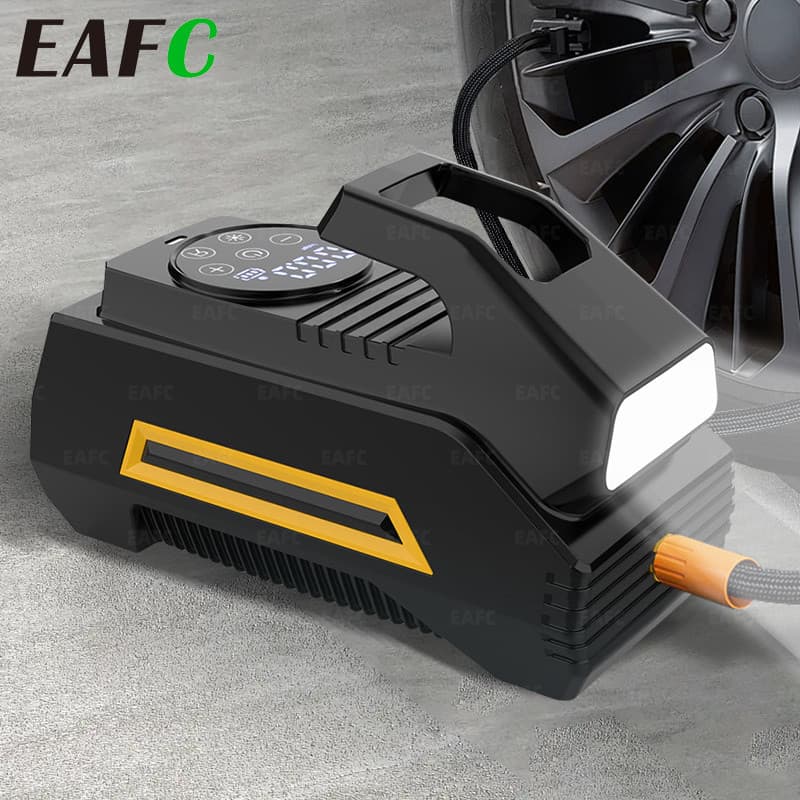 Compressor de ar portátil Digital sem fio EAFC, bomba de ar de pneu, compressor de ar portátil, bomba de ar de pneu de c