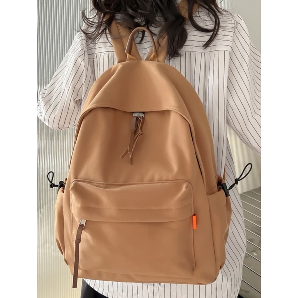 Mochila escolar de lona feminina estudantes universitários estudantes do ensino médio júnior meninas nicho mochila senho