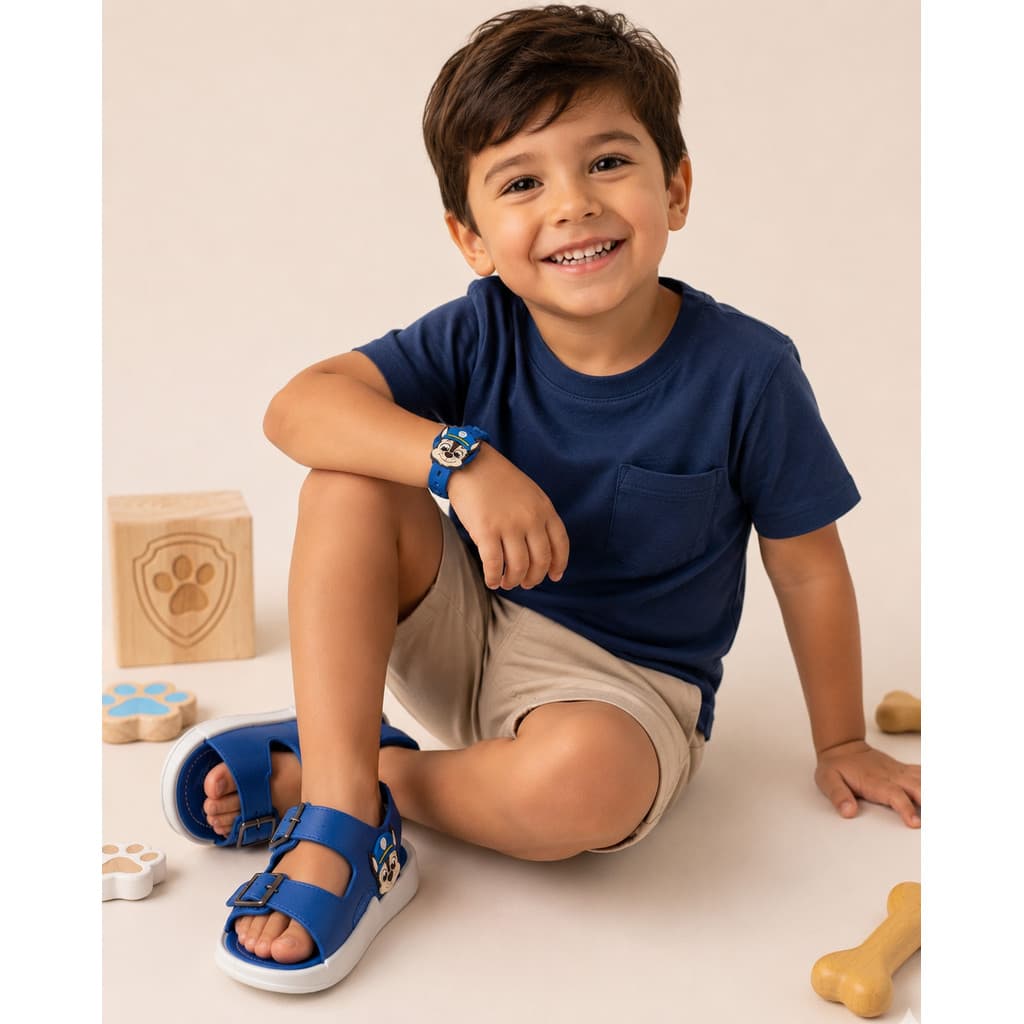 Sandália Infantil Menino Patrulha Canina + Pulseira OUTLETPOWER