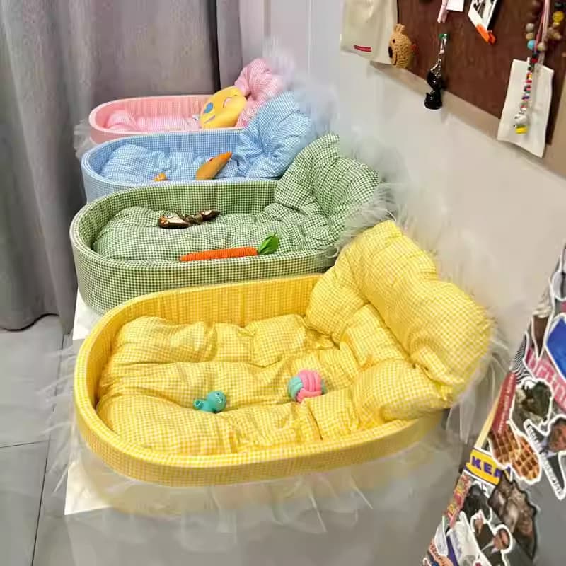 Macaron cama para cachorro ninho para animais de estimação quatro estações Universal inverno dopamina ninho de gato ninh