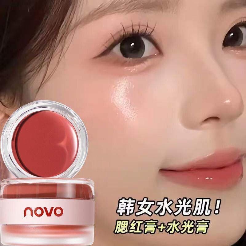 Naked Door Yongcun ~ Lip Cheek Batom Creme de Dupla Utilização Sombra Reparadora Tudo-em-Um Creme Multiuso Maquiagem Nua