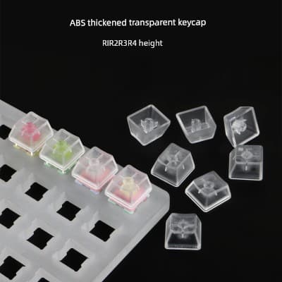 Ungravado ABS transparente Keycap superfície fosco sentir teclado mecânico OEM alta R3 R4 Backlight transmitância de luz