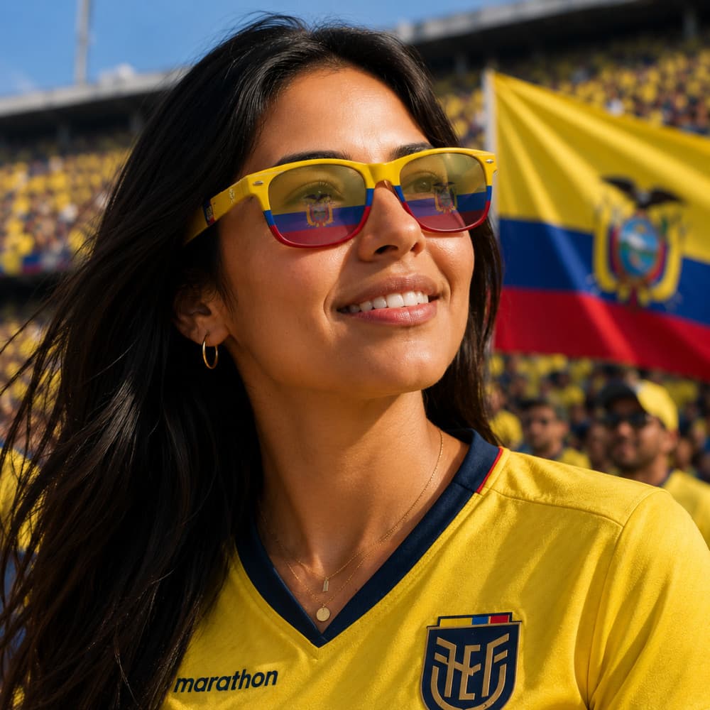 Óculos Torcedor Copa do Mundo –Equador
