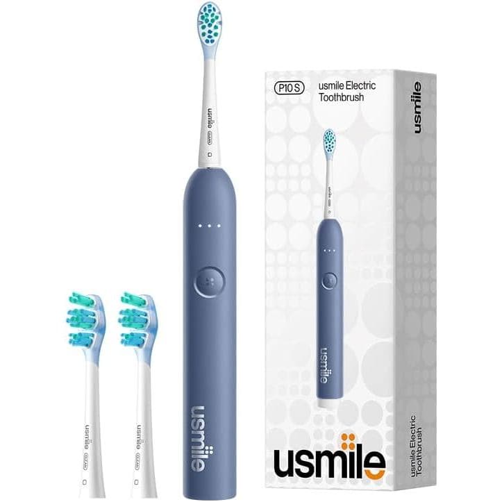 Escova de Dentes Elétrica Sônica usmile P10S – 3 Modos de Limpeza Profunda e Clareamento, Bateria com Duração de 180 Dia