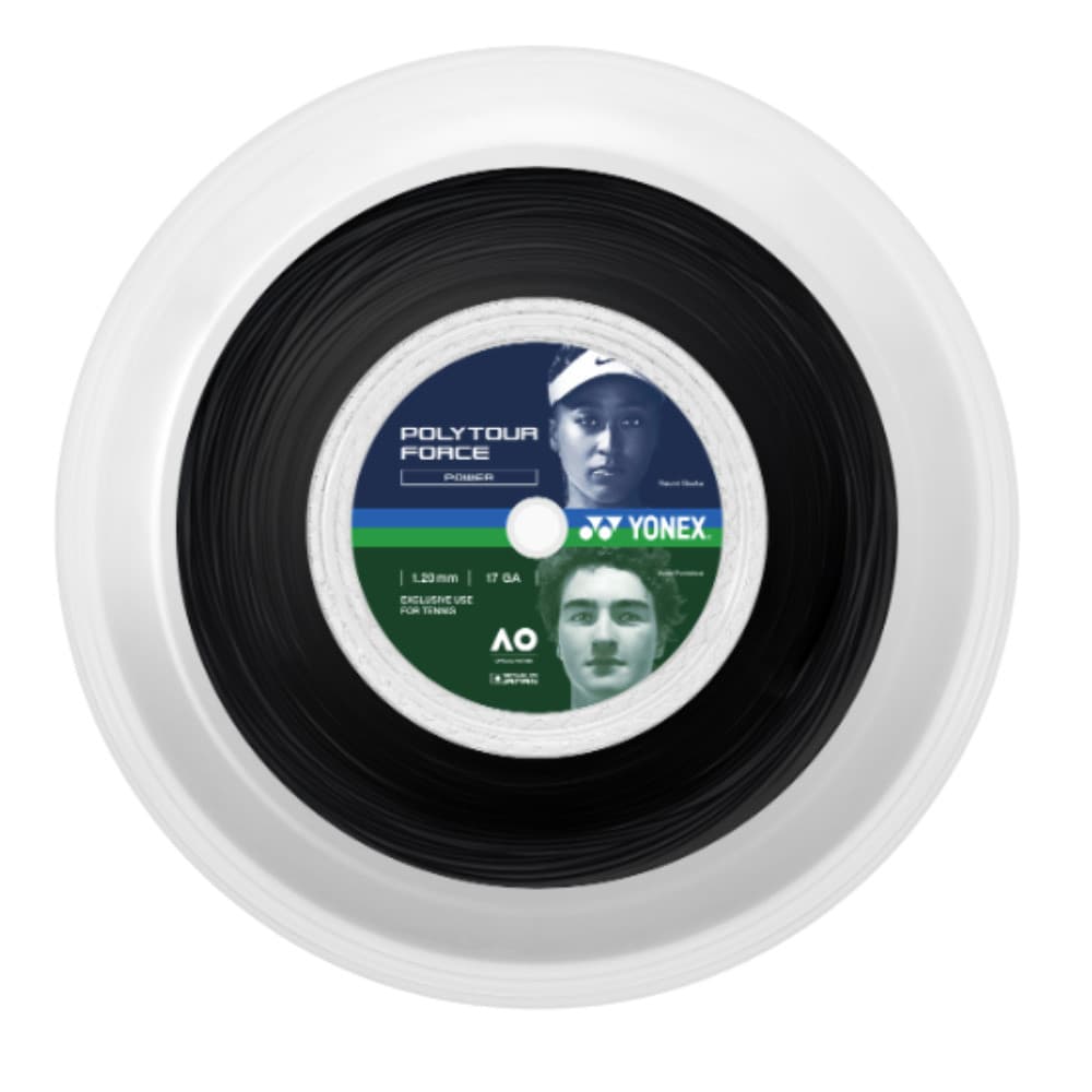 Corda Yonex Poly Tour Force 1.25 Black - Rolo Com 200m