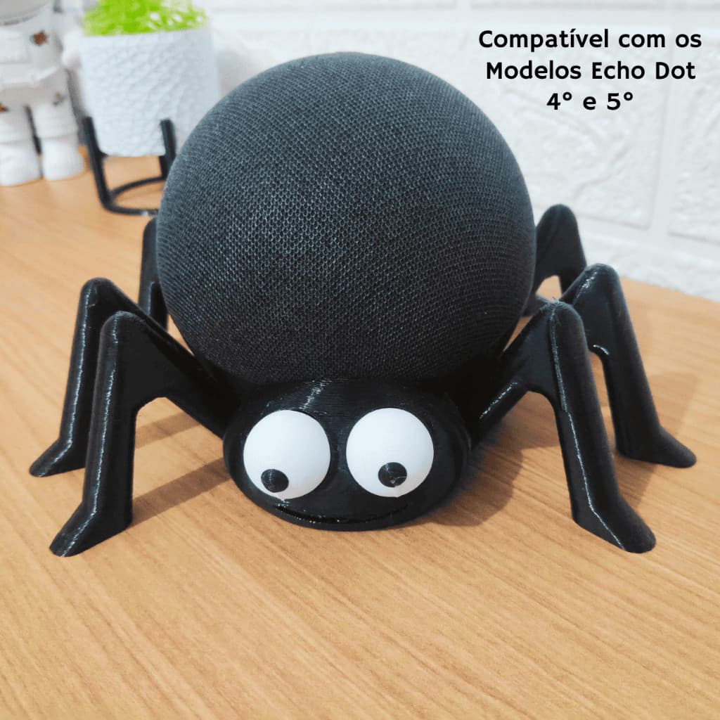 Suporte Alexa Echo Dot 4° 5° Geração Modelo Aranha - Impressão 3D