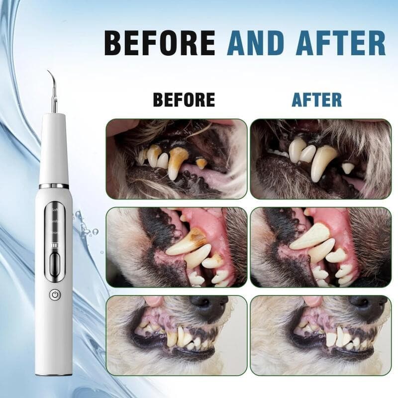 Dispositivo de Remoção de Tártaro para Cães, Escova de Dentes Ultrassônica Elétrica, Removedor de Placa Dental para Anim