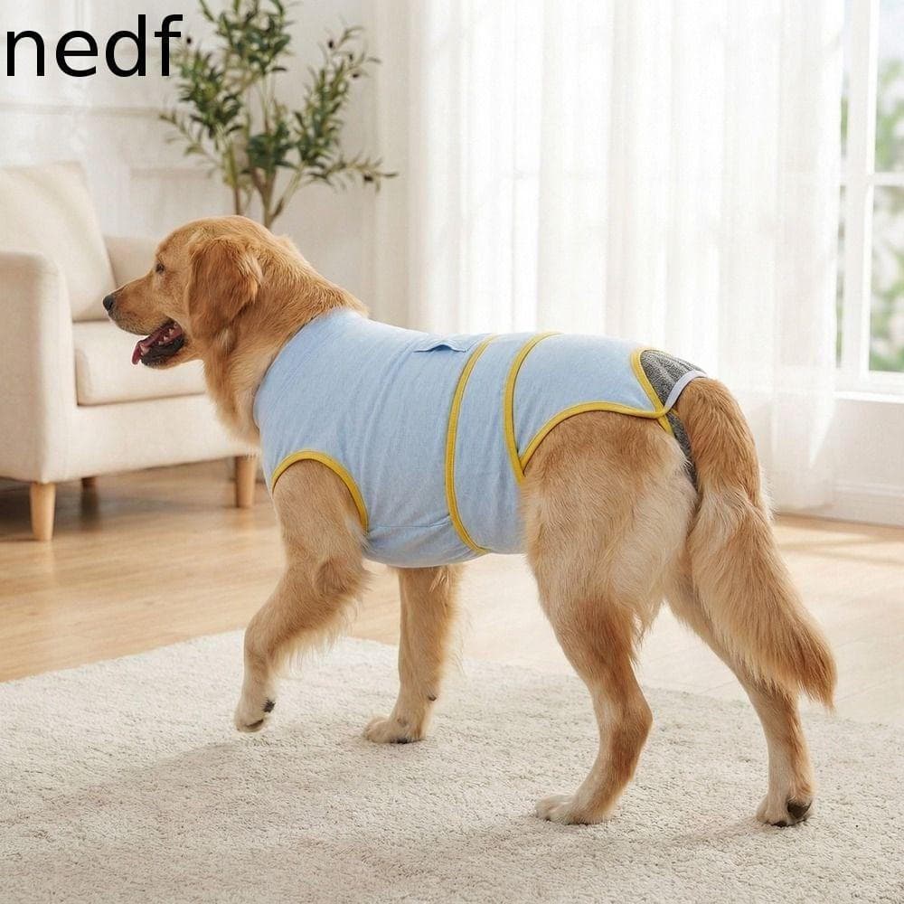 NEDFS Roupas De Esterilização Para Cães , Traje Confortável E Respirável Recuperação De Anti-Lamber Macio Animais De Est