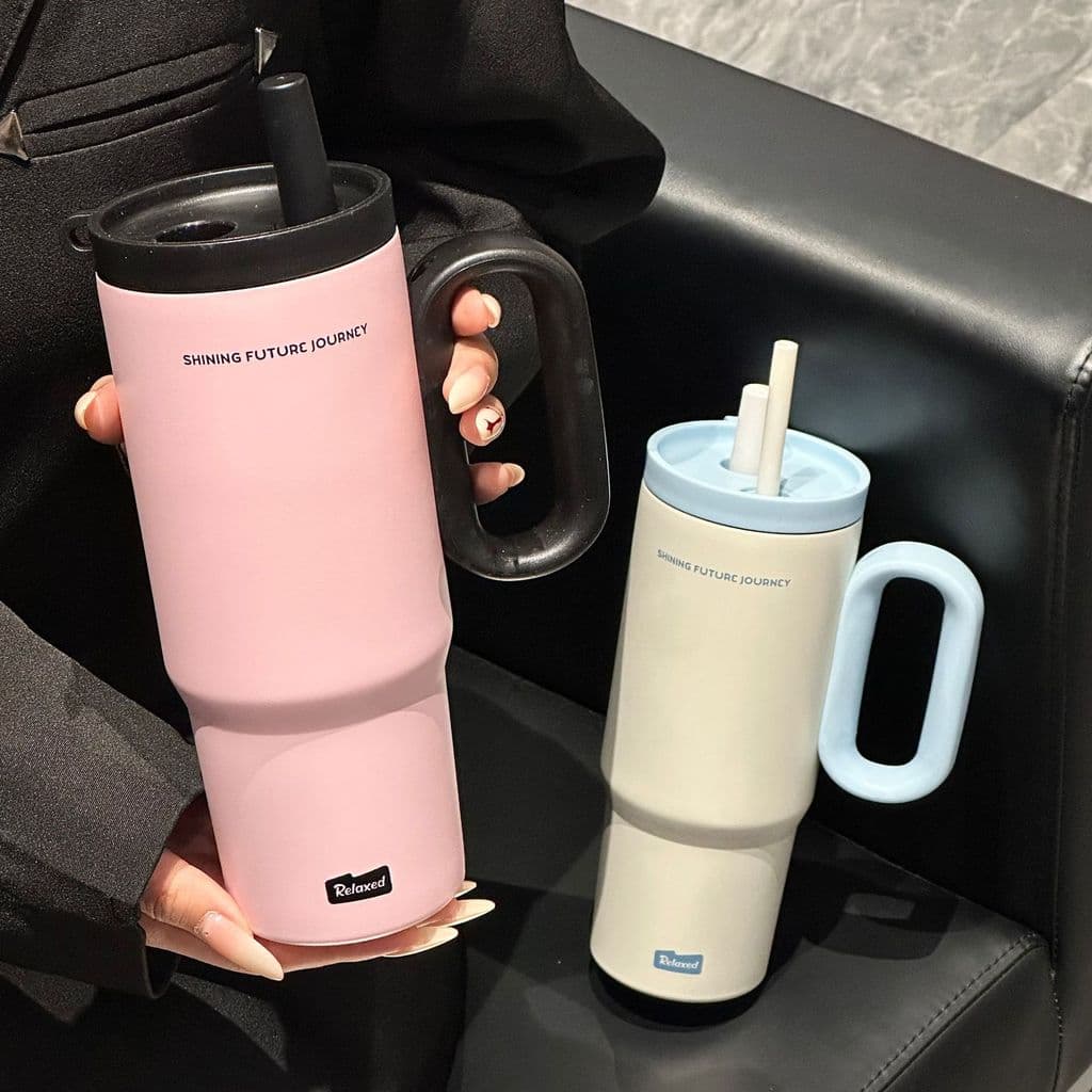 Copo mestre de gelo para carro de verão, grande capacidade, dreno de chá, copo térmico 316, armazenamento frio, copo de