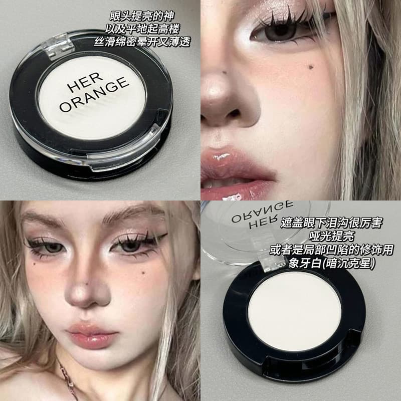 Sombra monocromática multiuso 2025 novo estilo fosco renderização de cores naturais rosto iluminando rasgo sulco cobrind