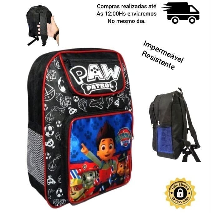 Mochila De costas escolar Infantil Personagens Grande Menino