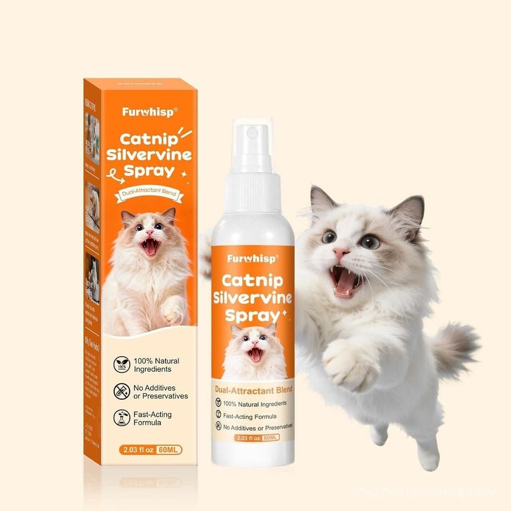 Catnip para Gatos com Silvervine, Dupla Ação Vegetal, Aprovado por 90% dos Gatos, Atrativo de Força Extra para Revitaliz
