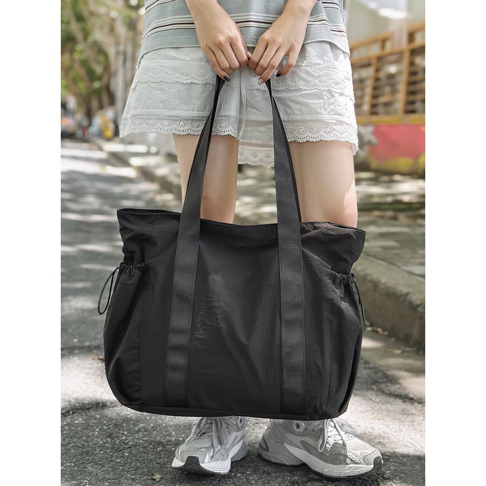 Bolsa masculina grande capacidade saco de compras leve bolsa de ombro lazer saco de viagem grande saco de escola estudan