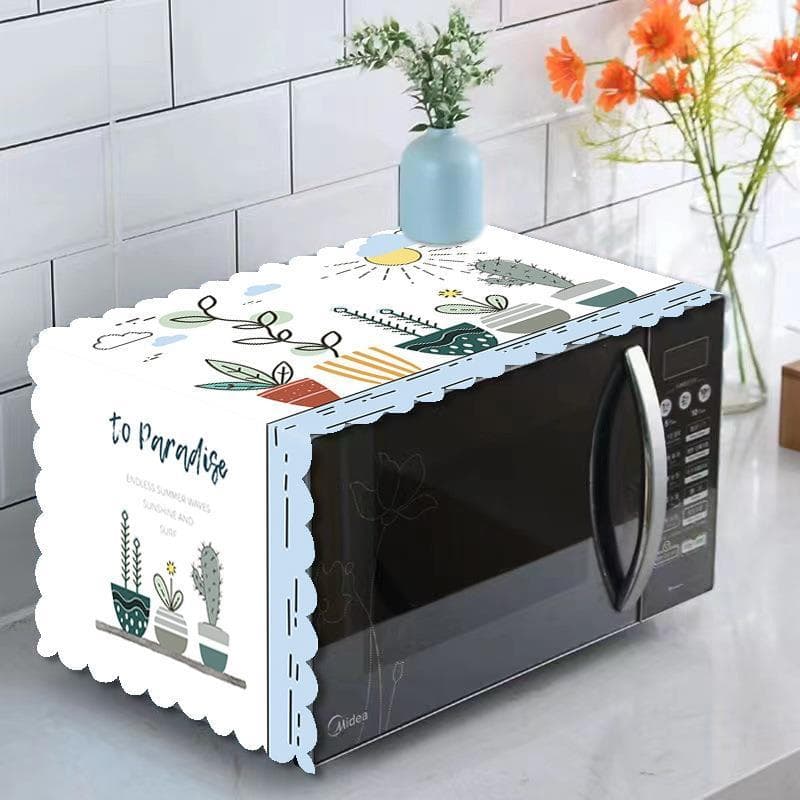 Capa para forno de micro-ondas, descartável, à prova de óleo, à prova d'água, nórdico, forno elétrico, geladeira, toalha