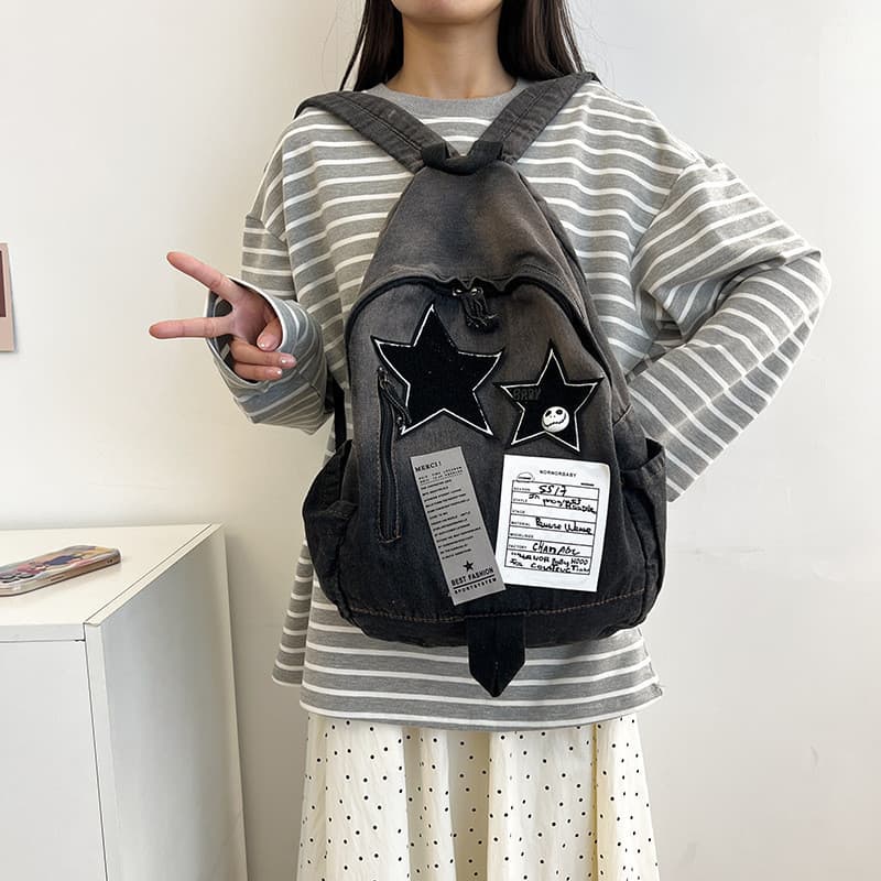 Mochila escolar para meninas do ensino médio, mochila escolar de grande capacidade, estilo Preppy, alto valor, fofa, tod