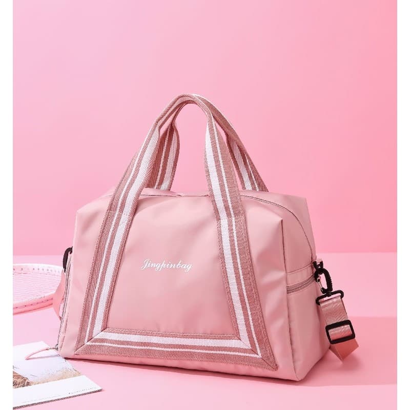 Novo saco de viagem portátil de grande capacidade feminino versão coreana saco de bagagem de curta distância posição do