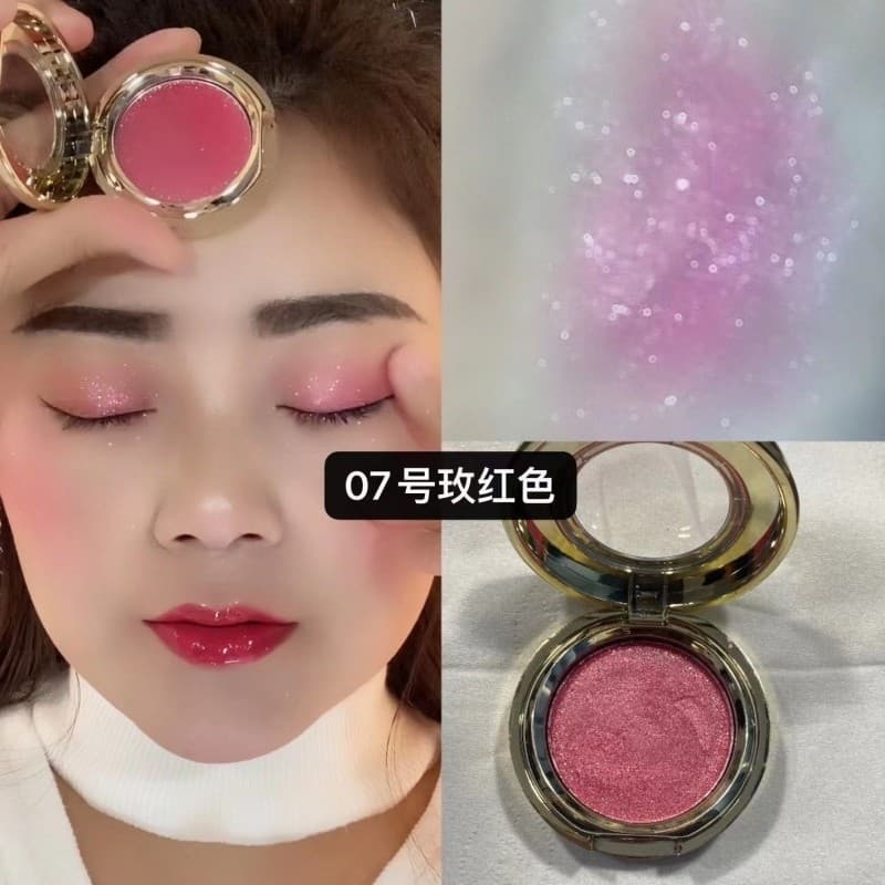 Paleta de sombras monocromáticas lantejoulas glitter roxo Super glitter perolado preto rosa deitado bicho da seda sombra