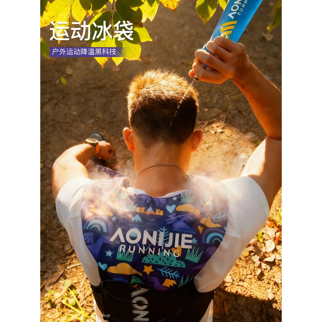 Onijie Toalha de gelo esportiva ao ar livre sensação de frio bolsa de gelo leve portátil Cross-Country corrida montanhis