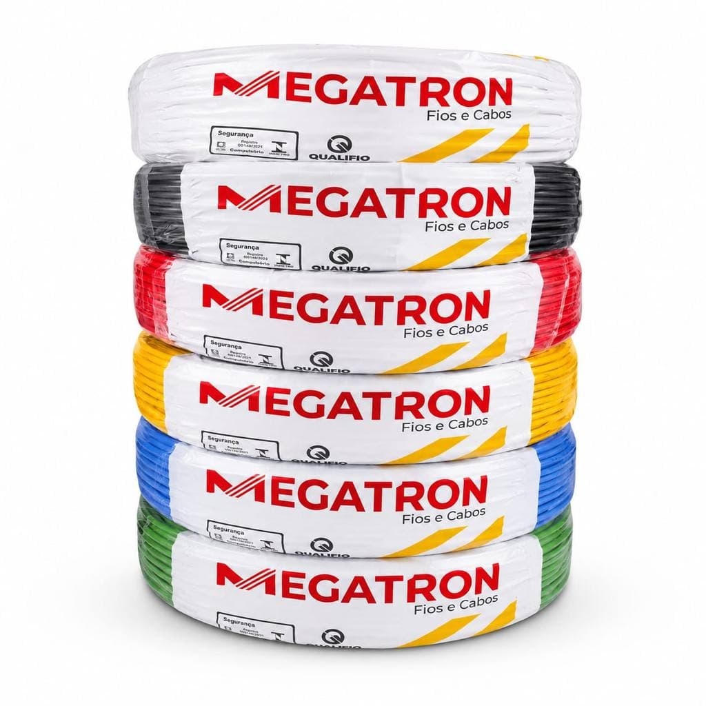 Cabo Flexível 16mm Megatron 100m  Fio Elétrico Antichama Alta Qualidade Original
