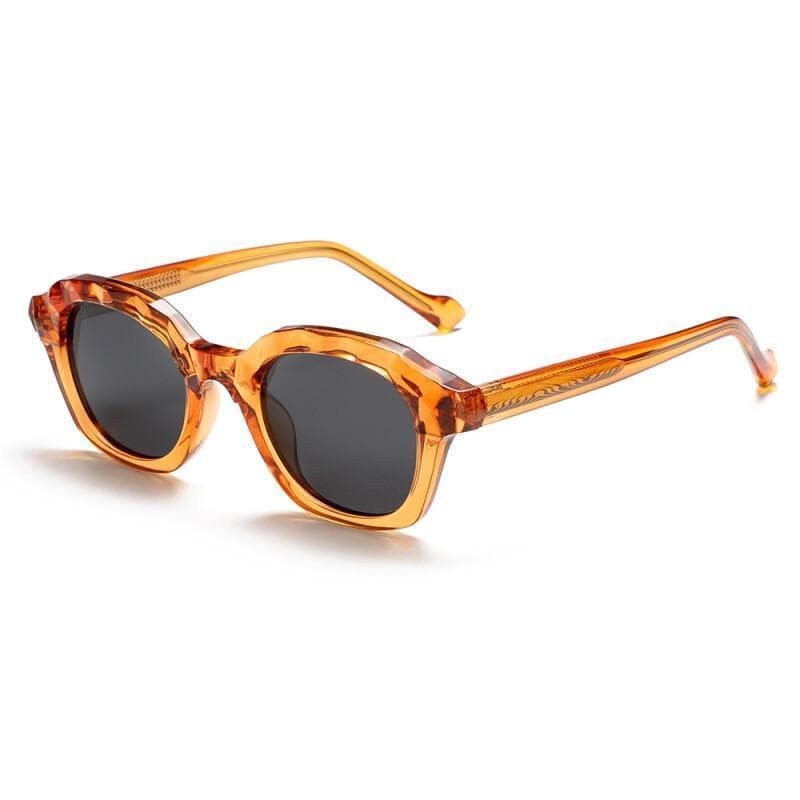 Novos Óculos de Sol Redondos Retrô Masculinos, Óculos de Sol Polarizados da Moda Femininos, Óculos de Viagem com Proteçã