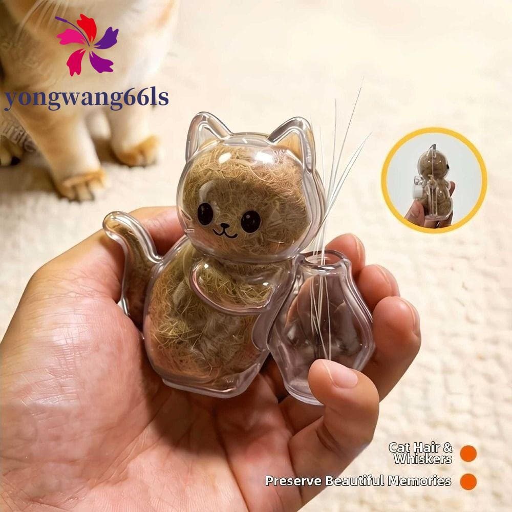 YONGWANG Geladeira Memorial Para Animais De Estimação , Caixa De Lembrança Transparente Criativa Pêlos De Coleta De DIY