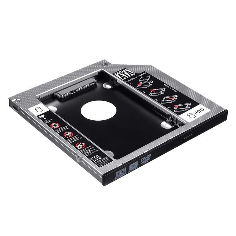 Adaptador Drive Caddy Para Hd Ssd 9,5mm 2.5 Sata Fácil instalação