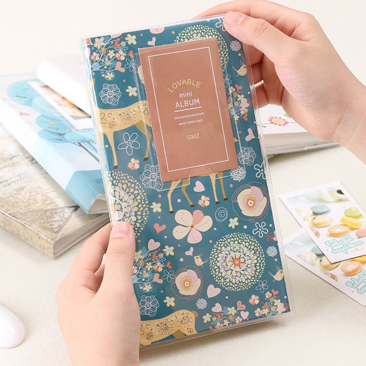 Panda Online 3 Inch 84 Pockets Mini Instant Photo Album Portable Fuji Film Instax Korea Instax Album Picture Case Storag