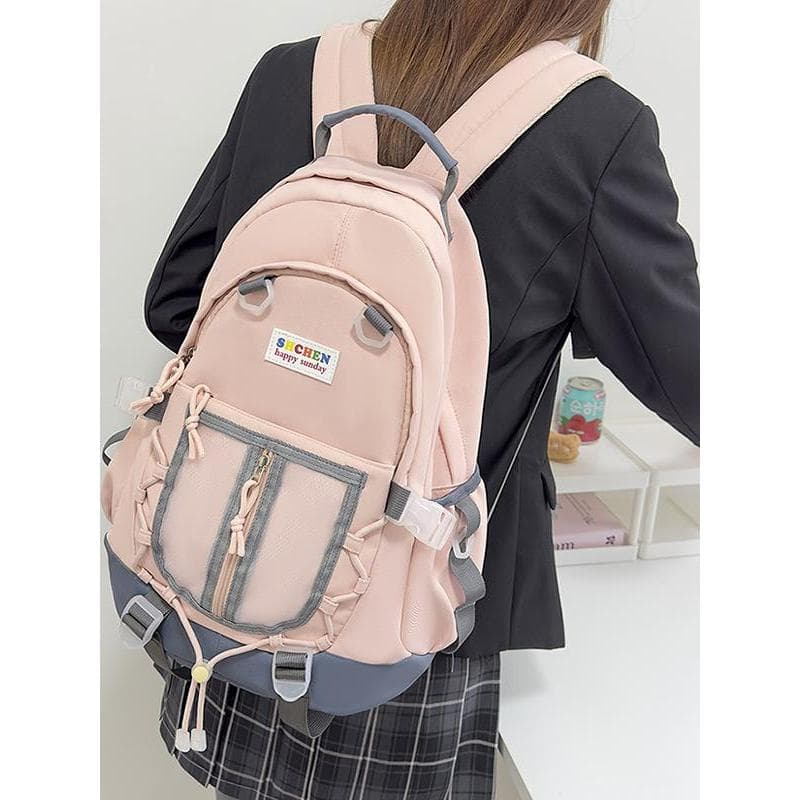 2024 novo estilo estudante universitário mochila de computador Casual mochila de grande capacidade de alto valor júnior