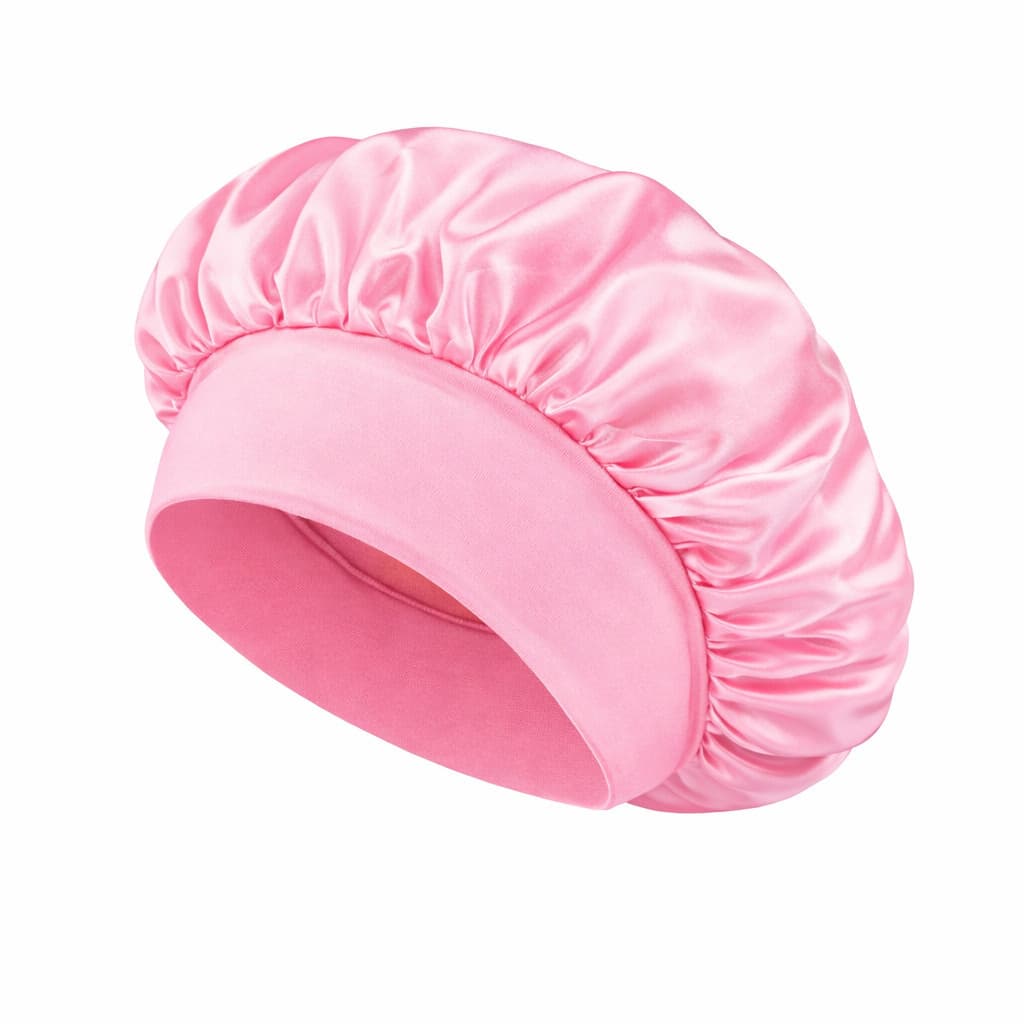 Touca de Cetim Anti Frizz para Dormir Proteção Noturna Cabelos Cacheados e Lisos