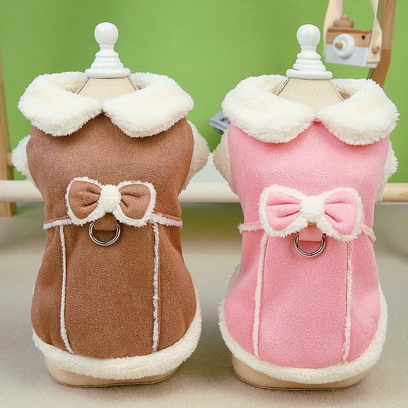 Roupas De Lã De Inverno Para Cachorro Pequenos Poodle Jaquetas Animais De Estimação Casaco