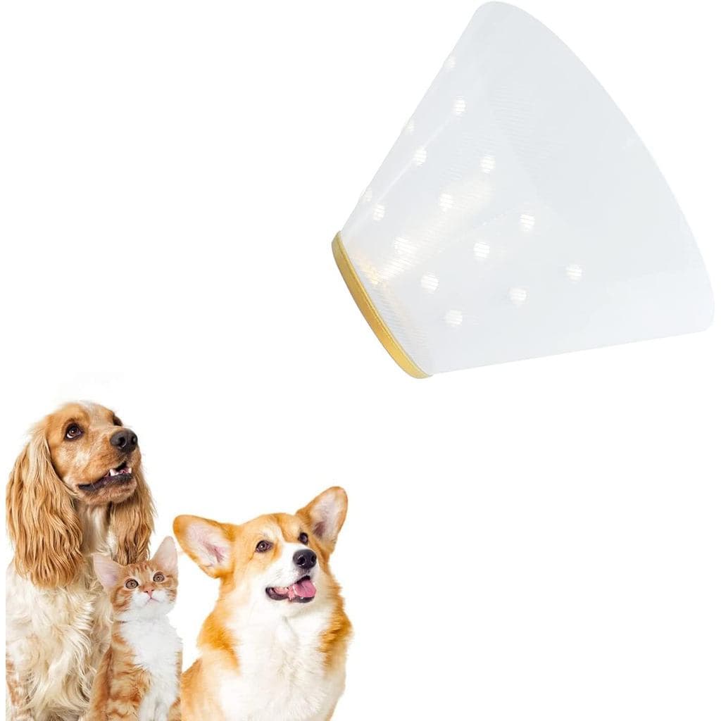 WishLotus Colar Protetor para Gatos - Macio, Confortável e Ajustável, Colar Isabelino Anti-Mordida/Lambida para Cães Peq
