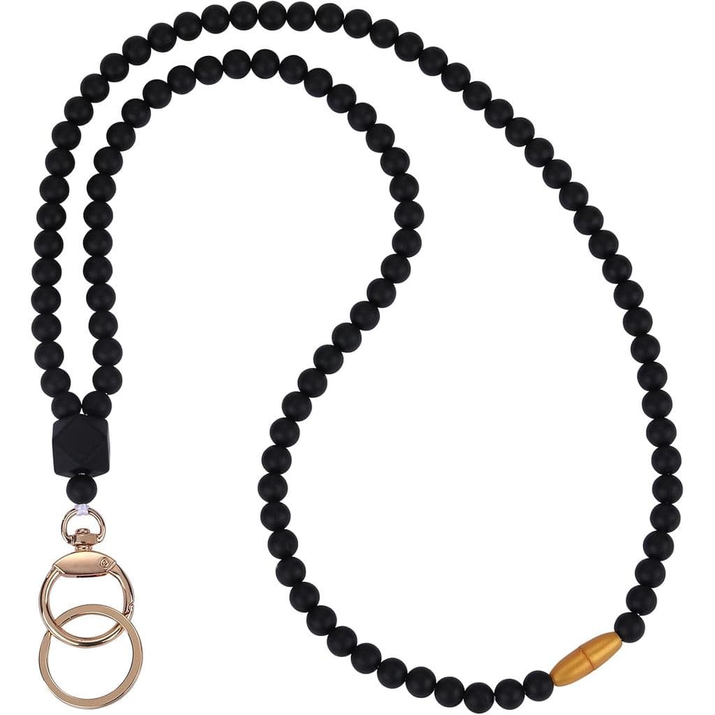 Cordão de Silicone com Contas, Cordão Macio de Super Silicone, Cordões para Professores para Crachás de Identificação e