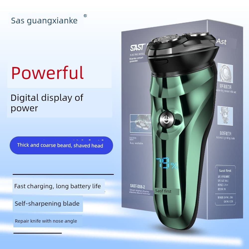 barbeador eletrico masculino Xianke barbeador elétrico masculino, à prova d'água, carga rápida, multifuncional, três lâm