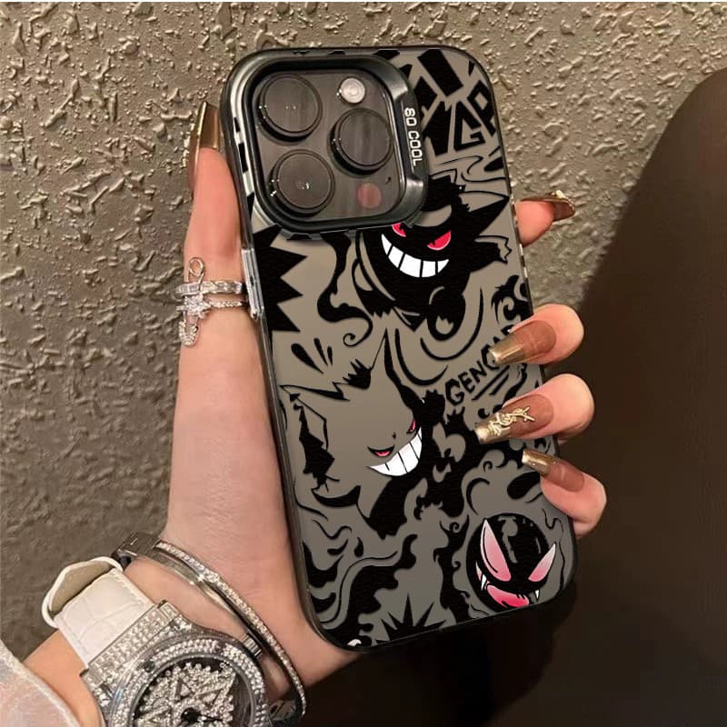 Anti-impacto silicone Capinha capa Fosco Gengar para Redmi 12C 13C 14C Poco X5 X6 x7 Pro Note 11 12 13 14