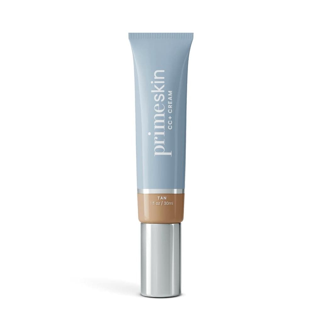 Prime Prometics PrimeSkin CC+ Creme para Mulheres Maduras – Base Leve de Líquido a Pó – Disfarça Poros e Cobre Manchas d