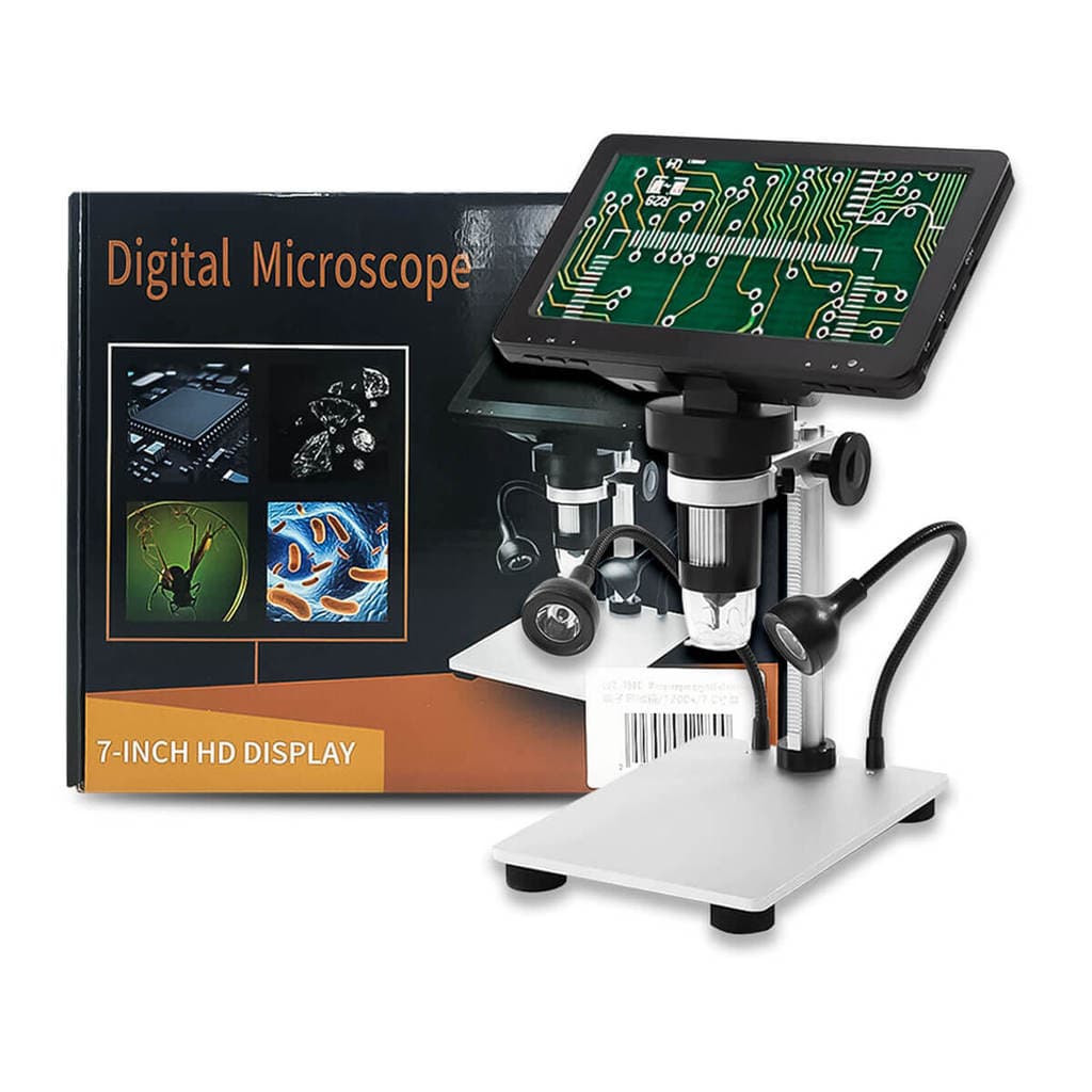 Microscópio Digital com Tela 7 Polegadas