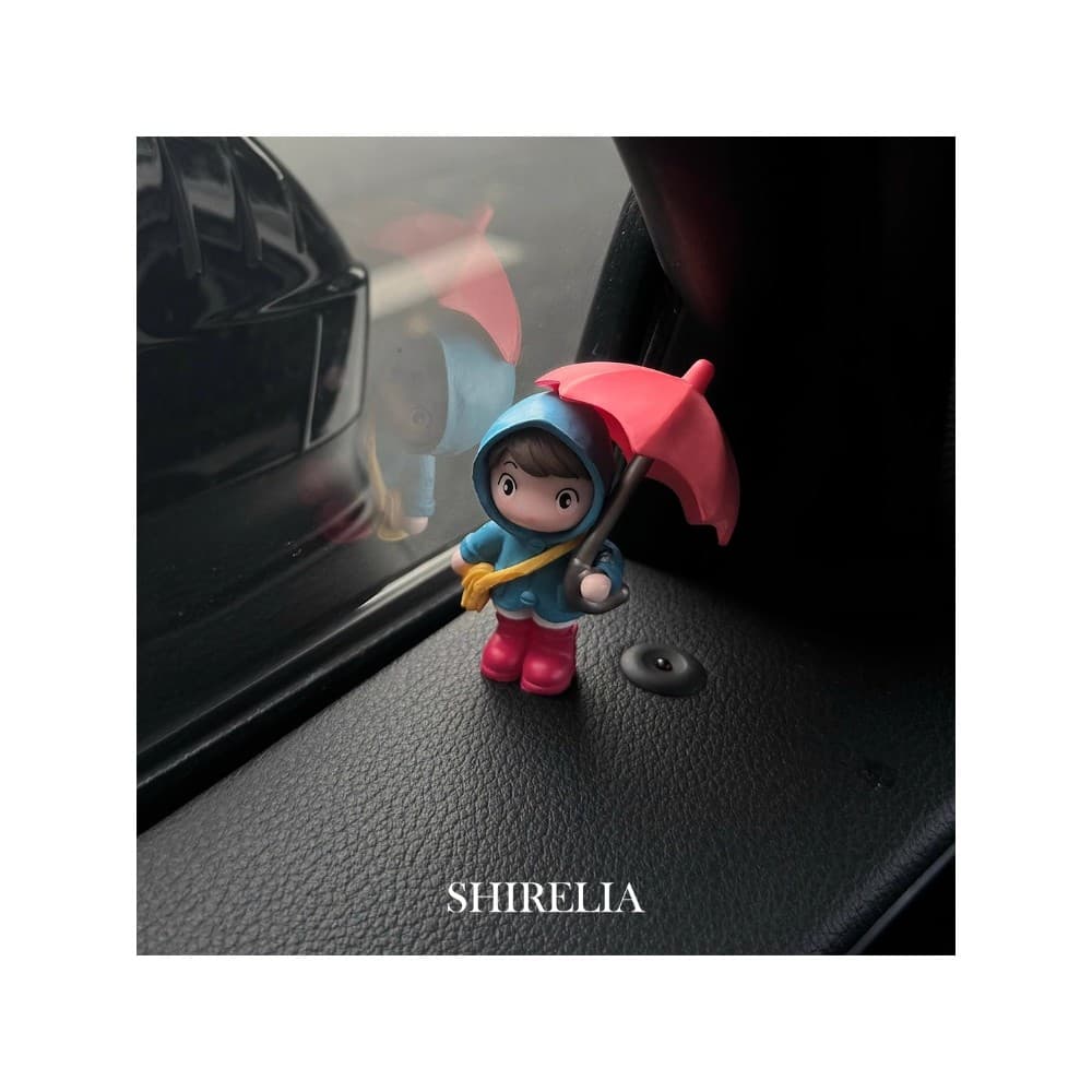 Guarda-chuva menina ornamentos de carro Console central decorações bonito série cura suprimentos interiores Daquan motor