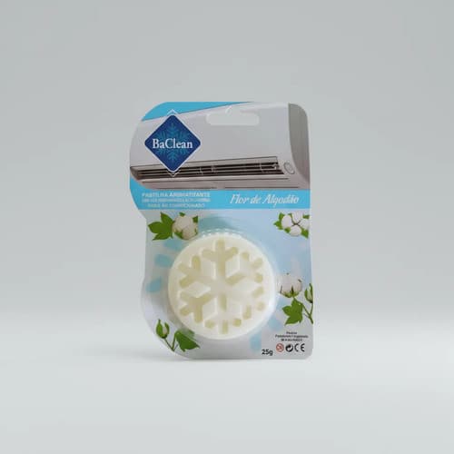 Pastilha Ar Condicionado Aromatizante Antibacteriano Cheiro Flor De Algodao