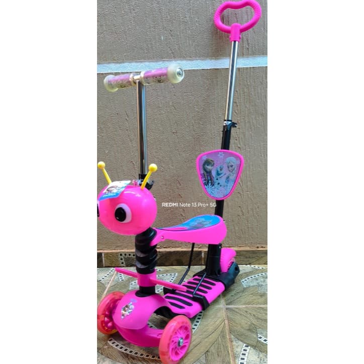 Patinete Infantil Frozen com 3 Rodas - 2x1 - Brinquedo Infantil - Novo
