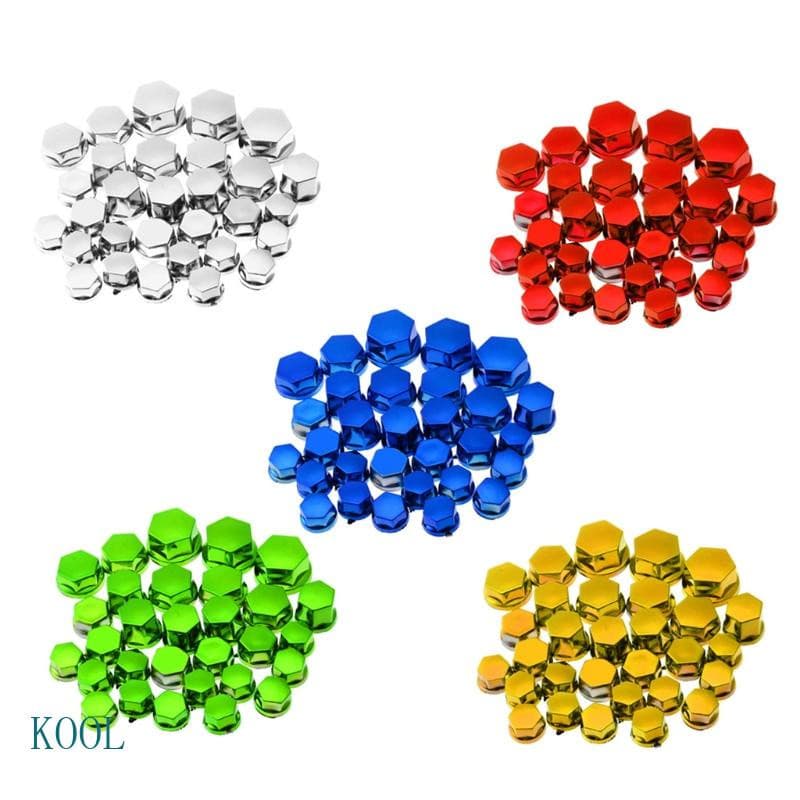KOOL 30Pcs Tampa Parafuso Tamanhos Mistos 0 8 2 4cm Da Porca Motocicleta