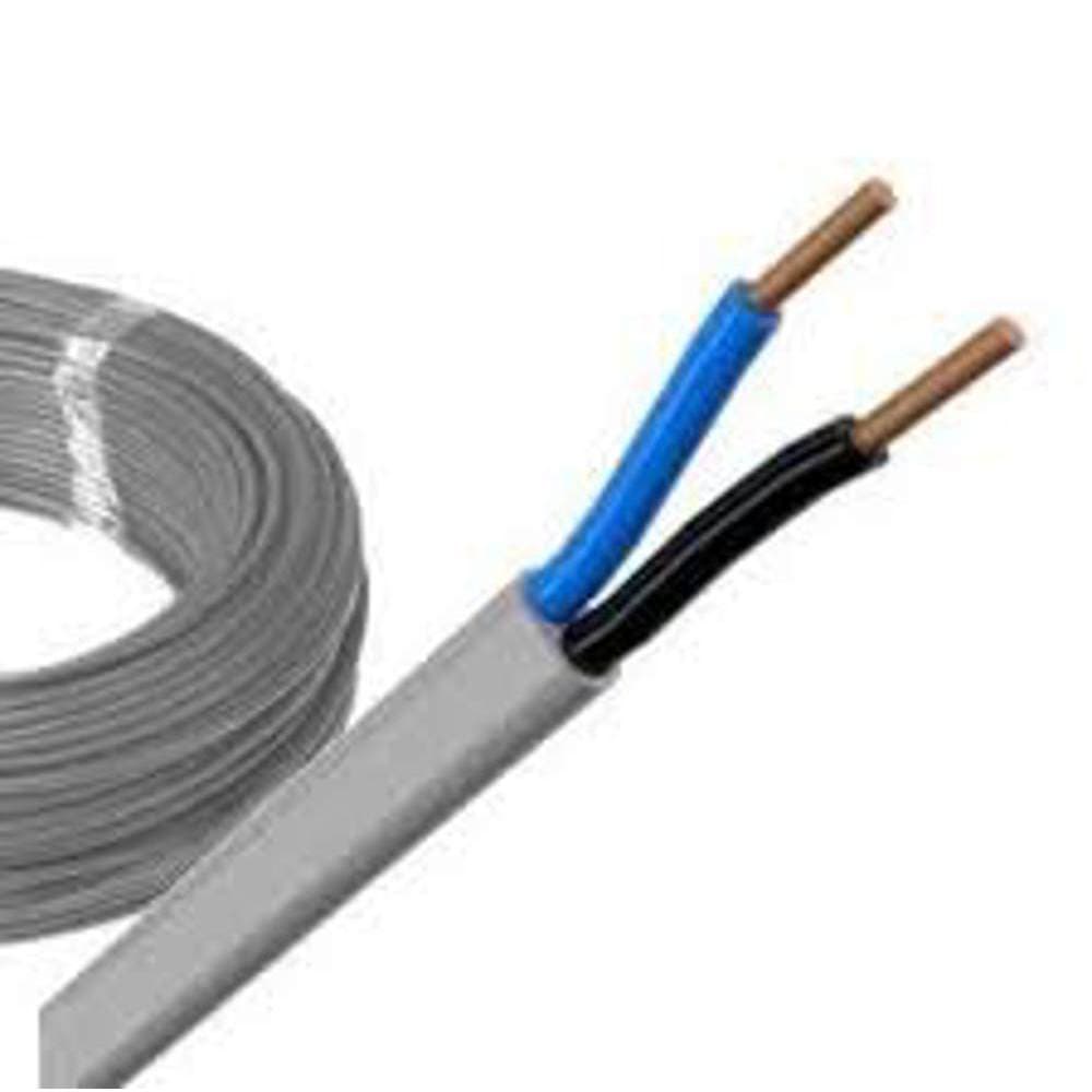 Cabo Plastichumbo 2x1,0mm 5 Metros Cinza Flexível Bipolar Instalação Elétrica