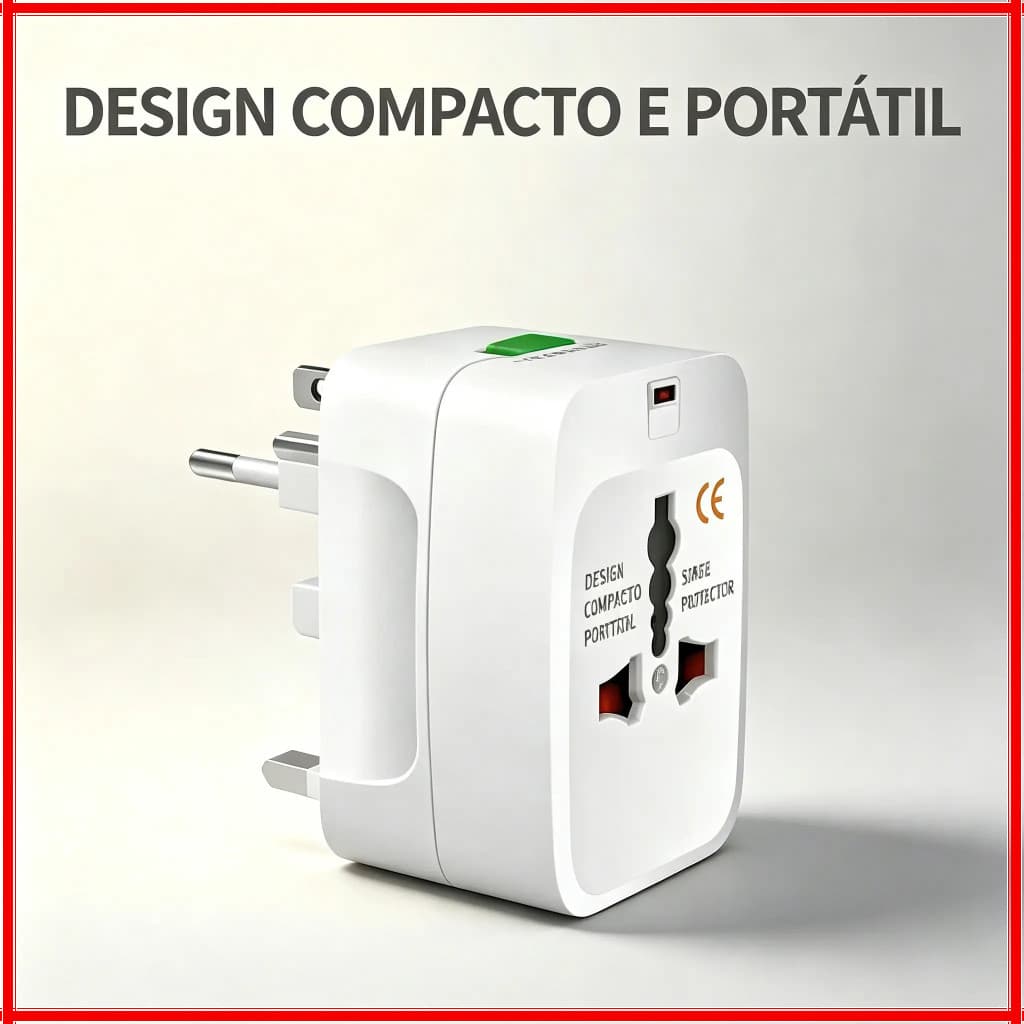 Adaptor International All-in-one Adaptador Universal Tomadas