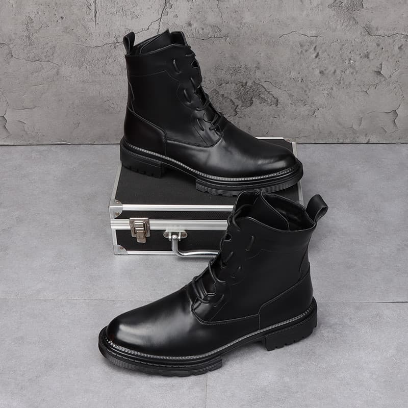 2025 novo estilo de alta qualidade Martin botas masculinas estilo britânico moda na moda botas curtas de sola grossa Sup