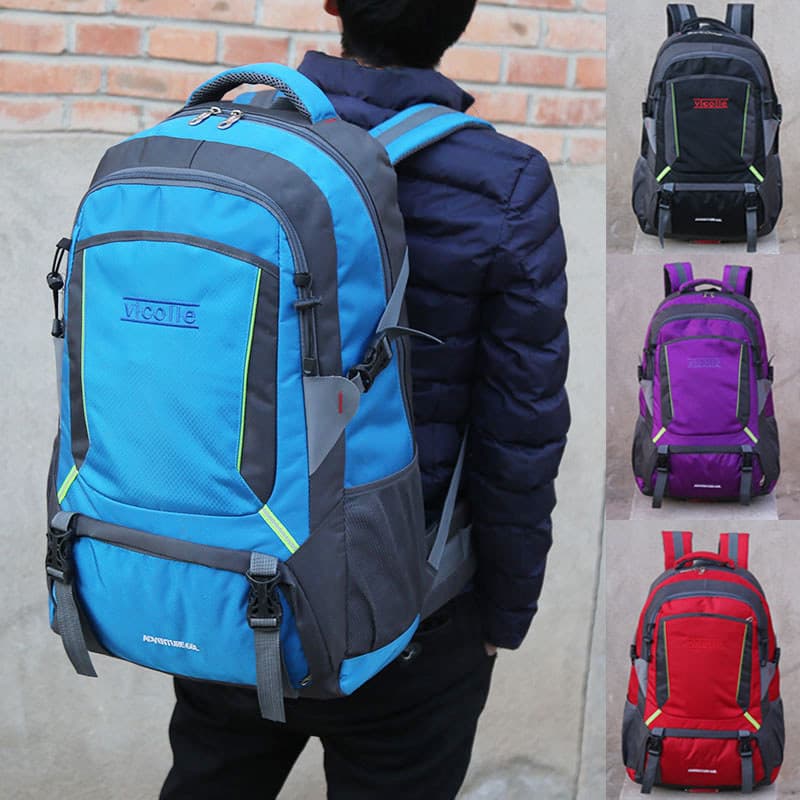 Ao ar livre mochila de grande capacidade saco de montanhismo mochila das mulheres dos homens saco de escola esportes sac